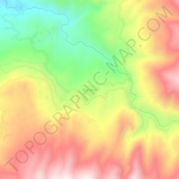 Gürleyk topographic map, elevation, terrain