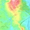 Langub topographic map, elevation, terrain
