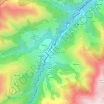 Ondarrolle topographic map, elevation, terrain