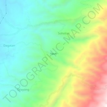Tiguib topographic map, elevation, terrain
