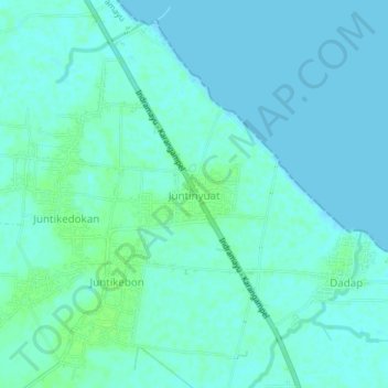 Juntinyuat topographic map, elevation, terrain