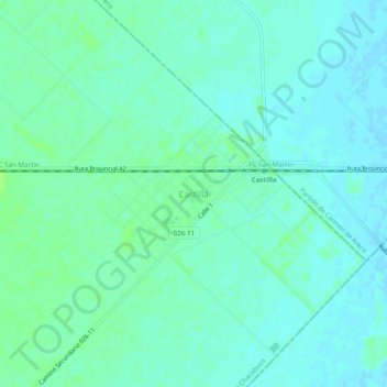 Castilla topographic map, elevation, terrain