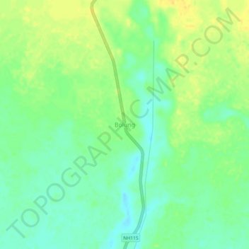 Bolung topographic map, elevation, terrain