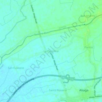 La Purisima topographic map, elevation, terrain