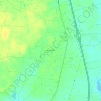 Rocky Point topographic map, elevation, terrain