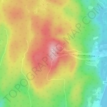 Valfjället topographic map, elevation, terrain