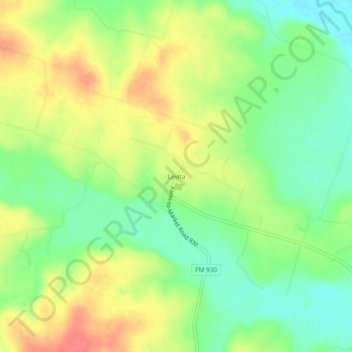 Levita topographic map, elevation, terrain