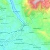 Wattegama topographic map, elevation, terrain