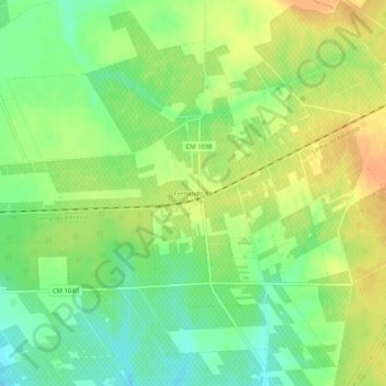 Fernando Pó topographic map, elevation, terrain