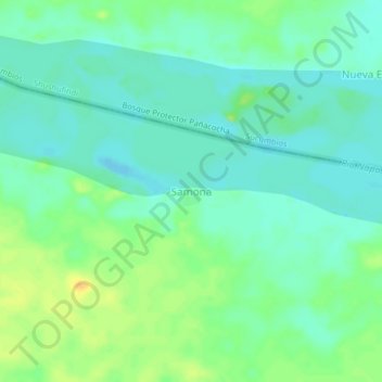 Samona topographic map, elevation, terrain