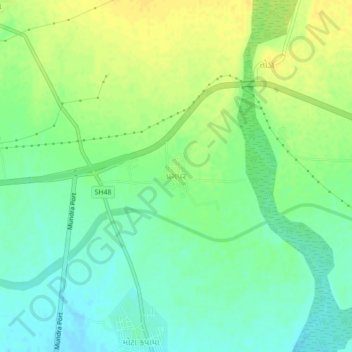 Pragpar (Mundra) topographic map, elevation, terrain