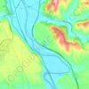 Foglia topographic map, elevation, terrain