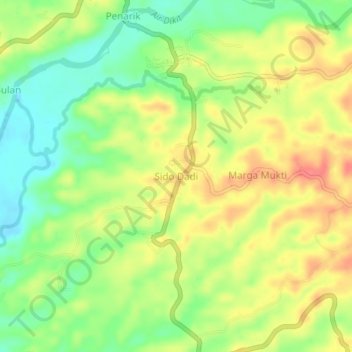 Sido Dadi topographic map, elevation, terrain