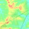 Novo Horizonte topographic map, elevation, terrain