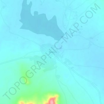 Rollo topographic map, elevation, terrain