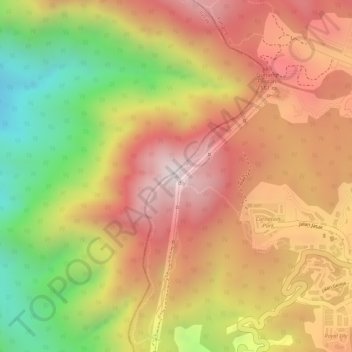 Gunung Jasar topographic map, elevation, terrain