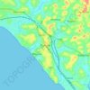 Thottada topographic map, elevation, terrain