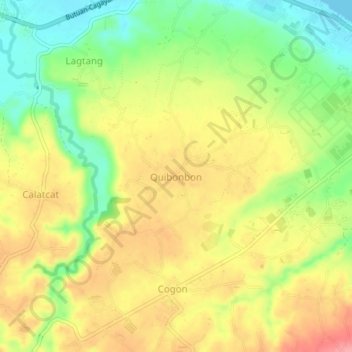 Quibonbon topographic map, elevation, terrain