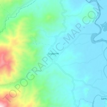 Guayzimi topographic map, elevation, terrain