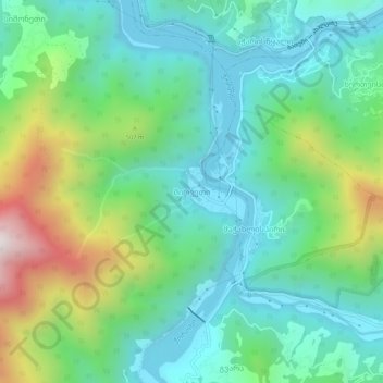 Mirveti topographic map, elevation, terrain