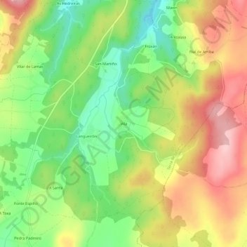 Vila topographic map, elevation, terrain