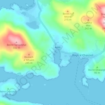 Nask topographic map, elevation, terrain