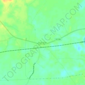 Bon Wier topographic map, elevation, terrain
