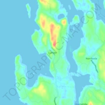 Lumpo topographic map, elevation, terrain
