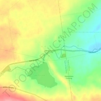 Ellenburg Depot topographic map, elevation, terrain