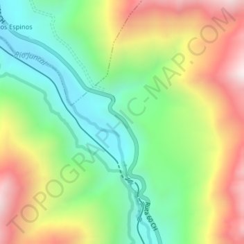 Salto del Soldado topographic map, elevation, terrain