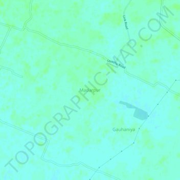 Madarpur topographic map, elevation, terrain