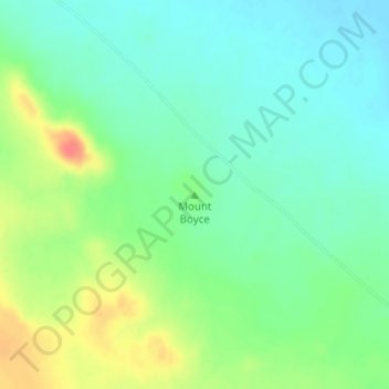 Mount Boyce topographic map, elevation, terrain