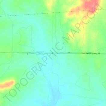 Art topographic map, elevation, terrain