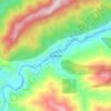 Ivochote topographic map, elevation, terrain