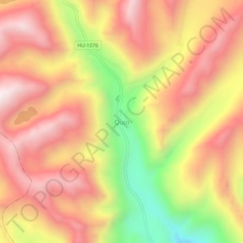 Quio topographic map, elevation, terrain