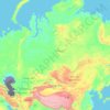 Asia topographic map, elevation, terrain