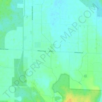 Alfalfa topographic map, elevation, terrain