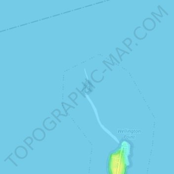 King Island topographic map, elevation, terrain