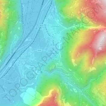 Sottocastello topographic map, elevation, terrain