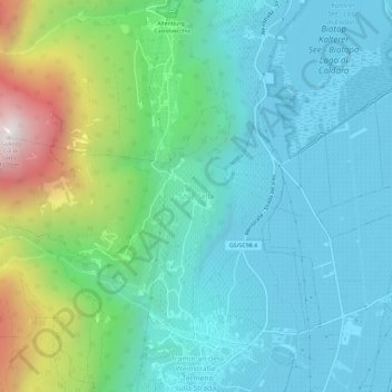 Söll - Sella topographic map, elevation, terrain