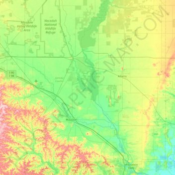 Snake Island topographic map, elevation, terrain