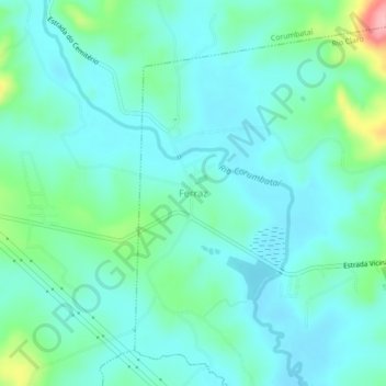 Ferraz topographic map, elevation, terrain