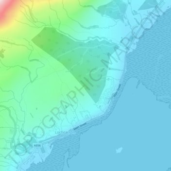 Cnoc na Staing topographic map, elevation, terrain