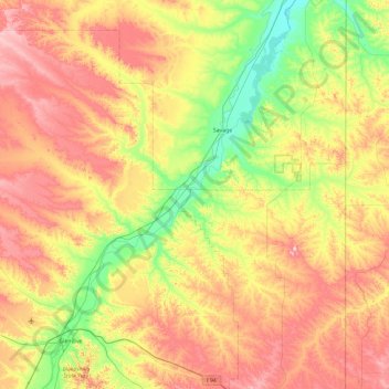 Chrome Island topographic map, elevation, terrain