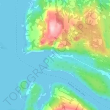 Kaldklauva topographic map, elevation, terrain