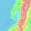 Guayas topographic map, elevation, terrain