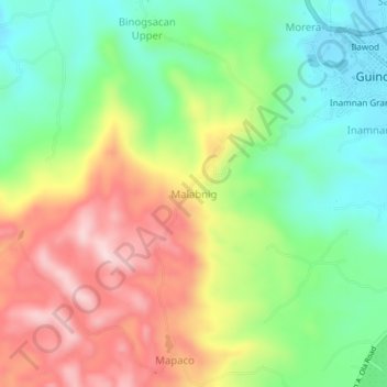 Malabnig topographic map, elevation, terrain