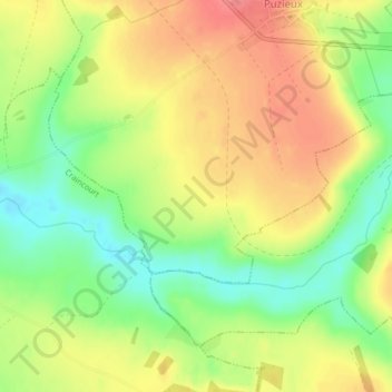 Sure topographic map, elevation, terrain