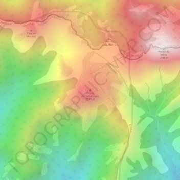 Morro do Tartarugão topographic map, elevation, terrain