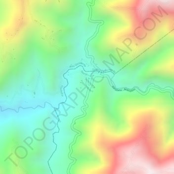 Varsovia topographic map, elevation, terrain